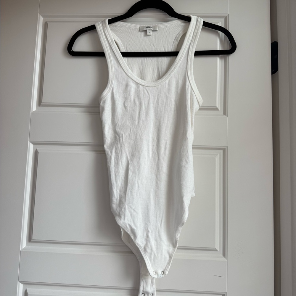 Agolde White Bodysuit